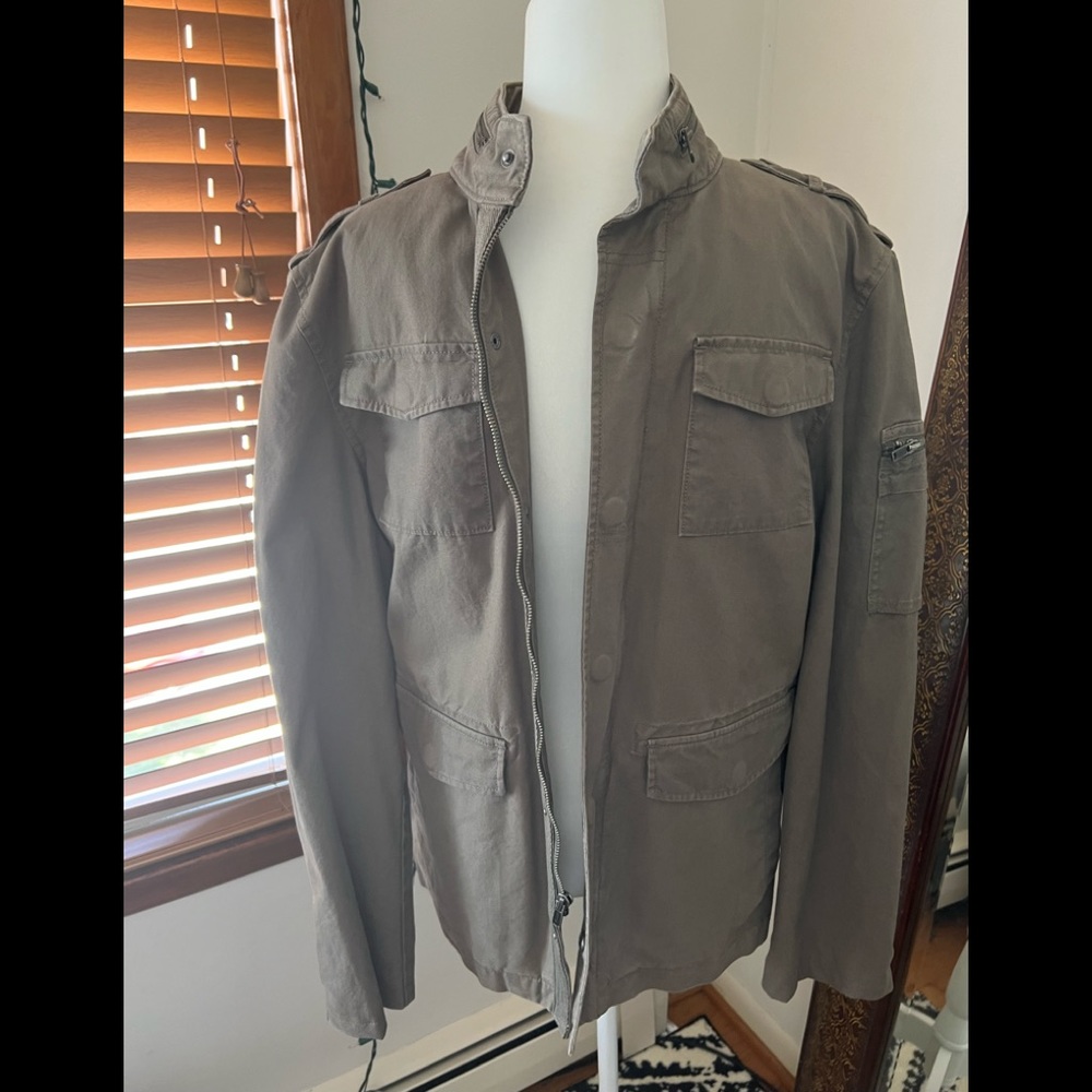 mens military casual jacket